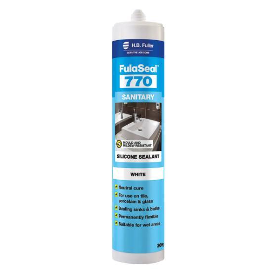 H. B. Fuller 770 K&B Silicone White 300g