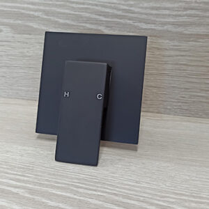Shower Mixer Matte Black Wide