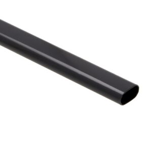 CMW Steel Oval Rail Black 30mm x 15mm x 3.6m