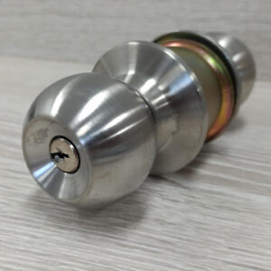 Door Knob Matte Chrome Key