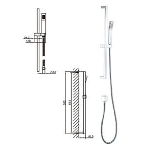 Sliding Rail with Square Female Union